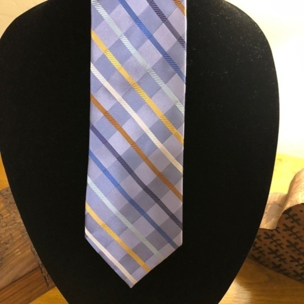 BCBG Attitude Blue Stripe Necktie